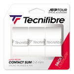 Vrchní Omotávky Tecnifibre Contact Slim weiss 3er