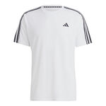 adidas Oblečenie adidas Essentials Train 3-Stripes Training Tričko Muži-Bílá,Černá