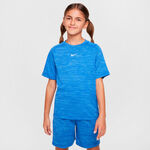 Nike Tenisov&eacute; oblečen&iacute; Nike Dri-FIT Multi Heather Tričko Děti-modr&aacute;, b&iacute;l&aacute;