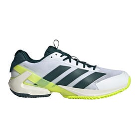 Obrázok z Adizero Ubersonic 5 Obuv Na Antuku Muži-Bílá,Tmavě Zelená