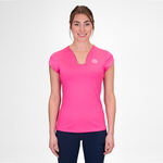 BIDI BADU Oblečenie BIDI BADU Crew V-Neck Tričko Dámy-Růžová
