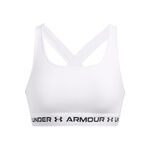 Under Armour Oblečenie Under Armour Crossback Mid Sportovní podprsenka Dámy - bílá, černá
