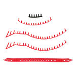 Yonex Př&iacute;slu&scaron;enstv&iacute; pro rakety Yonex Vcore 100/100L Scarlet Sada  průchodek 