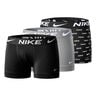 Dri-FIT Essential Micro Trunk Trenýrky 3ks V Baleni Muži-Černá,Šedá