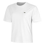 Lacoste Oblečenie Lacoste Relaxed Fit Plain Soft Tričko D&aacute;my-B&iacute;l&aacute;