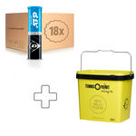 Tenisové Míče Dunlop Fort ATP 4 TIN 18x4er Dose plus Balleimer eckig