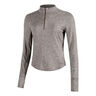 Swift Half-Zip Bežecké tričko Dámy - hnědá, 