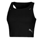 Puma Oblečenie Puma Run Ultraspun Crop Bežeck&eacute; Tričko D&aacute;my - Čern&aacute;