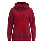 Tenisové Oblečení BIDI BADU Protected Leafs Chill Hoody - bordeaux