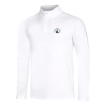 Quiet Please Oblečenie Quiet Please Big Serve 1/4 Zip S Dlouhým Rukávem Muži-Bílá