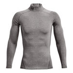 Under Armour Oblečenie Under Armour Coldgear Comp Mock S Dlouhým Rukávem Muži-Šedá
