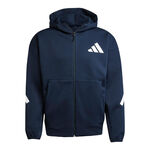 adidas Oblečenie adidas Z.N.E. Full Zip Mikina S Kapucí Muži-Tmavě Modrá