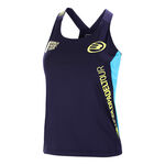 Bullpadel Oblečenie Bullpadel T-Shirt Sportovní tílko Dámy - tmavě modrá, žlutá