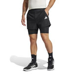 adidas Oblečenie adidas Gym+ 2In1 Šortky Muži-Černá