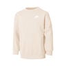 Club Fleece Oversized Crew Mikina Dívky-Béžová,Bílá