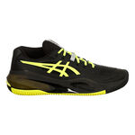 ASICS Tenisová obuv ASICS Gel Resolution X Obuv Na Antuku Muži-Černá,Neonově Žlutá