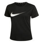 Nike Oblečenie Nike Dri-Fit One Swoosh HBR Bežecké Tričko Dámy-Černá