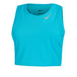 Nike Bežeck&yacute; top Nike Dri-Fit Fast Crop Bežeck&eacute; Tričko D&aacute;my-Tyrkysov&aacute;