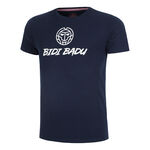 Tenisové Oblečení BIDI BADU Crew Logo Tee - dark blue