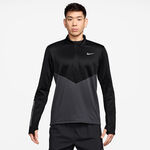 Nike Oblečenie Nike Pacer Winterized Half-Zip Bežeck&eacute; tričko Muži - antrazitov&aacute;, čern&aacute;