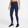 Dri-FIT One High Rise Těsné Dámy - tmavě modrá, bílá