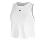 Nike Oblečenie Nike One Classic Dri-FIT Crop Sportovn&iacute; T&iacute;lko D&aacute;my-B&iacute;l&aacute;