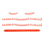 HEAD Př&iacute;slu&scaron;enstv&iacute; pro rakety HEAD Prestige Radical Team 2023 Sada Průchodek - Oranžov&aacute;