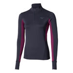 Mizuno Oblečenie Mizuno Active Warmalite Half Zip Bežeck&eacute; Tričko D&aacute;my-Modr&aacute;