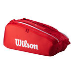 Tenisové Tašky Wilson SUPER TOUR WILSON RED 9PK 2025 Red