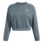Under Armour Oblečenie Under Armour Rival Fleece Piped Crew Mikina D&aacute;my-modro-&scaron;ed&aacute;