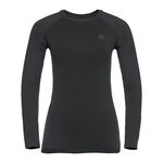 Odlo Oblečenie Odlo Performance Warm Eco BI Top Crew Neck S Dlouh&yacute;m Ruk&aacute;vem D&aacute;my-Čern&aacute;,Antrazitov&aacute;