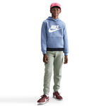 Nike Oblečenie Nike Club Fleece Hoody Děti-modro-šedá,bílá