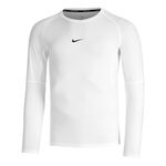 Nike Oblečenie Nike Dri-Fit Pro Tight Fitness S Dlouhým Rukávem Muži-Bílá,Černá