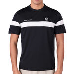 Sergio Tacchini Tenisov&eacute; oblečen&iacute; Sergio Tacchini Leone Tričko Muži - čern&aacute;, b&iacute;l&aacute;