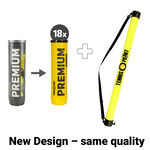 Tenisové Míče Tennis-Point 18x Premium Tennisball 4er + Ballsammelröhre