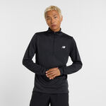 New Balance Oblečenie New Balance Knit 1/4 Zip S Dlouhým Rukávem Muži-Černá