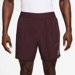 Nike Oblečenie Nike Court Dri-FIT Advantage 6in Šortky Muži - tmavě červená, bílá