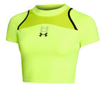 Under Armour Oblečenie Under Armour Run Anywhere Crop Bežeck&eacute; Tričko D&aacute;my-Zelen&aacute;,Čern&aacute;