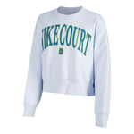 Nike Oblečenie Nike Court Heritage Phoenix Fleece Oversized Crew High Rise Mikina Dámy - světle šedá, 
