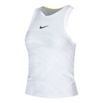 Nike Oblečenie Nike Court Dri-Fit Slam Sportovní Tílko Dámy-Světle Šedá,Bílá