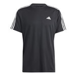 adidas Oblečenie adidas Essentials Train 3-Stripes Training Tričko Muži-Černá,Bílá