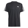 Essentials Train 3-Stripes Training Tričko Muži-Černá,Bílá