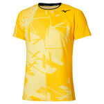 Mizuno Tenisové oblečení Mizuno Daybreakers Shadow Graphic Tričko Muži-žlutá