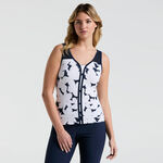 Original Penguin Oblečenie Original Penguin Riviera Floral Sportovní Tílko Dámy-Tmavě Modrá