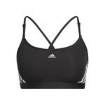 Oblečenie adidas Aeroreact Low-Support 3 Stripes Bra