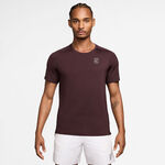 Nike Oblečenie Nike Court Dri-FIT Advantage Tričko Muži - tmavě červená, bílá