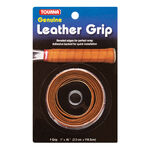 Tourna Základní griphy Tourna Genuine Leather 1ks V Balení-Hnědá