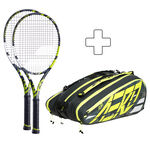 Sada Raket Babolat 2x Pure Aero plus Schlägertasche