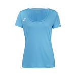 Babolat Oblečenie Babolat Play Cap Sleeve Tričko Dívky-Modrá,Bílá