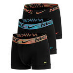 Nike Oblečenie Nike Dri-Fit Essential Micro Trunk Trenýrky 3ks v baleni Muži - černá, černá